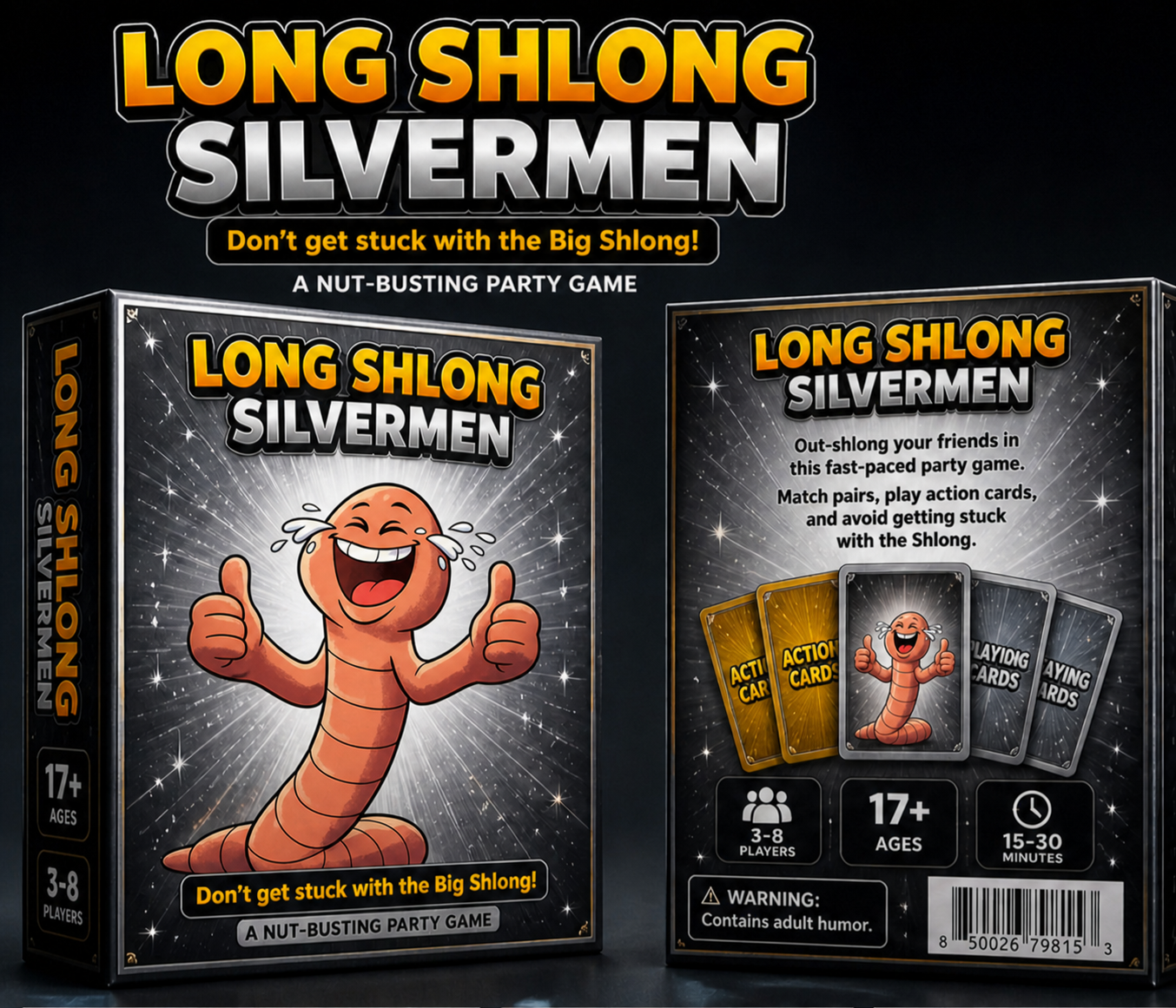 Long Shlong Silverman™- Card Game(Coming Soon)